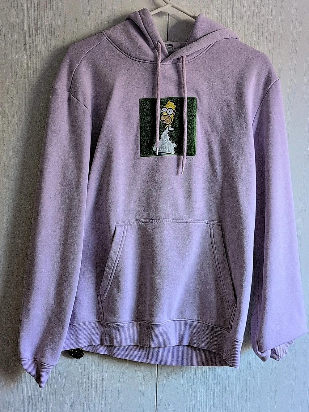H&M x The Simpsons Homer Bush Meme Hoodie Purple Medium
